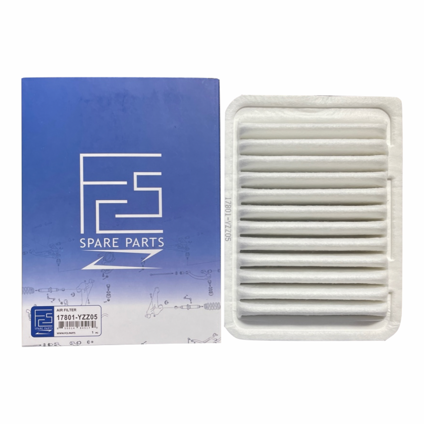 Engine Air Filter – FCS4536 – Replaces Toyota 17801‑YZZ05 / 17801‑0T030 / 17801‑21050 – Fits Corolla / RAV4 / Matrix / Yaris / Scion (2005–2019)