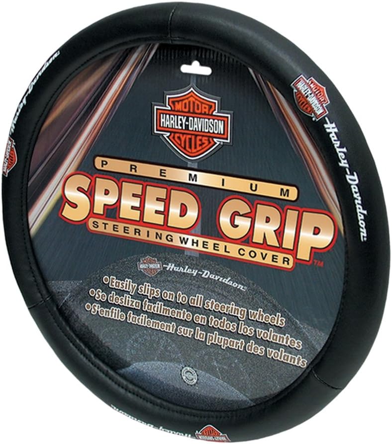 Plasticolor Black Steering Wheel Cover (Harley Speed Grip)